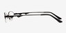 Asa Black MetalEyeglass Frames from EyeBuyDirect, Side View