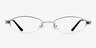 Asa Silver MetalEyeglass Frames from EyeBuyDirect, Front View