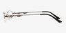 Asa Silver MetalEyeglass Frames from EyeBuyDirect, Side View
