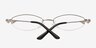 Asa Silver MetalEyeglass Frames from EyeBuyDirect, Closed View