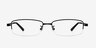 Cassi Black MetalEyeglass Frames from EyeBuyDirect, Front View