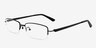 Cassi Black MetalEyeglass Frames from EyeBuyDirect, Angle View