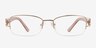 Allie Golden MetalEyeglass Frames from EyeBuyDirect, Front View