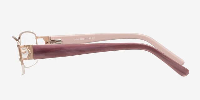 Allie Golden MetalEyeglass Frames from EyeBuyDirect, Side View