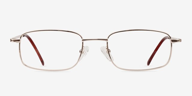 Florian Golden MetalEyeglass Frames from EyeBuyDirect, Front View