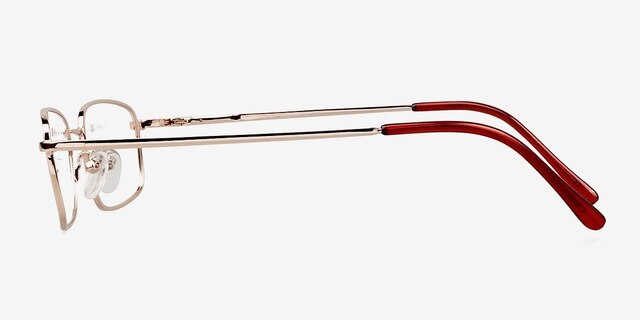 Florian Golden MetalEyeglass Frames from EyeBuyDirect, Side View