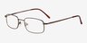 Florian Brown MetalEyeglass Frames from EyeBuyDirect, Angle View