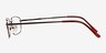 Florian Brown MetalEyeglass Frames from EyeBuyDirect, Side View