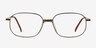 Braeden Brown MetalEyeglass Frames from EyeBuyDirect, Front View