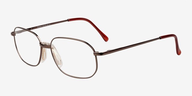 Braeden Brown MetalEyeglass Frames from EyeBuyDirect, Angle View
