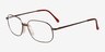 Braeden Brown MetalEyeglass Frames from EyeBuyDirect, Angle View