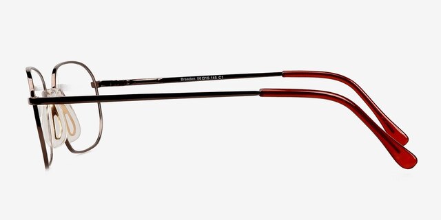 Braeden Brown MetalEyeglass Frames from EyeBuyDirect, Side View