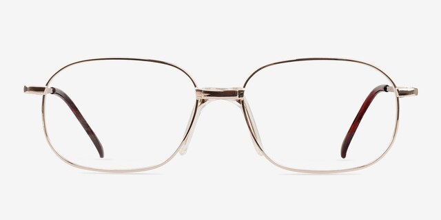 Braeden Golden MetalEyeglass Frames from EyeBuyDirect, Front View