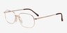 Braeden Golden MetalEyeglass Frames from EyeBuyDirect, Angle View