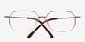 Braeden Golden MetalEyeglass Frames from EyeBuyDirect, Closed View