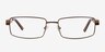 Branden Bronze MetalEyeglass Frames from EyeBuyDirect, Front View