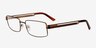 Branden Bronze MetalEyeglass Frames from EyeBuyDirect, Angle View