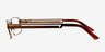 Branden Bronze MetalEyeglass Frames from EyeBuyDirect, Side View