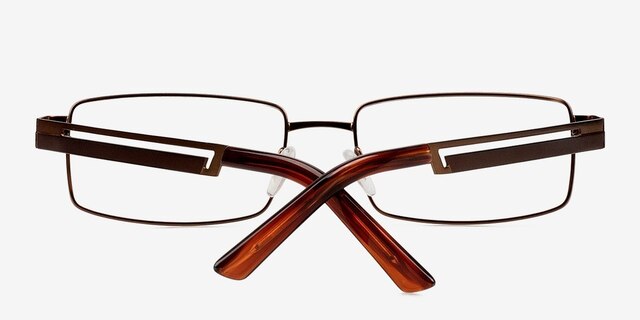Branden Bronze MetalEyeglass Frames from EyeBuyDirect, Closed View