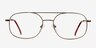 Branson Bronze MetalEyeglass Frames from EyeBuyDirect, Front View