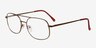 Branson Bronze MetalEyeglass Frames from EyeBuyDirect, Angle View