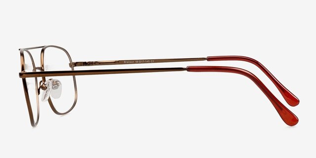 Branson Bronze MetalEyeglass Frames from EyeBuyDirect, Side View