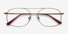Branson Bronze MetalEyeglass Frames from EyeBuyDirect, Closed View