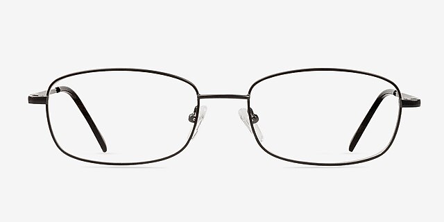 Reggie Black MetalEyeglass Frames from EyeBuyDirect, Front View