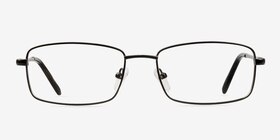 Braydon Noir Métal Montures de lunettes de vue d'EyeBuyDirect, Vue de Face