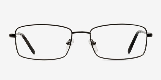 Braydon Black MetalEyeglass Frames from EyeBuyDirect, Front View