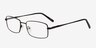 Braydon Black MetalEyeglass Frames from EyeBuyDirect, Angle View