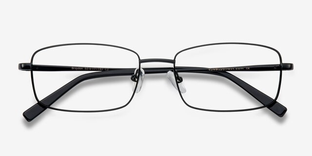 Braydon Black MetalEyeglass Frames from EyeBuyDirect, Closed View
