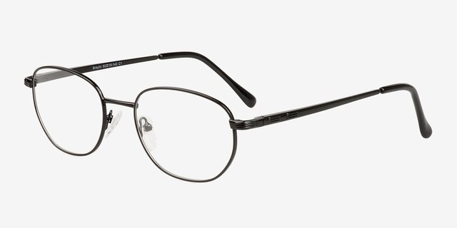 Braylin Black MetalEyeglass Frames from EyeBuyDirect, Angle View
