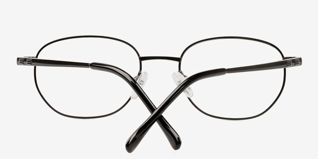 Braylin Black MetalEyeglass Frames from EyeBuyDirect, Closed View