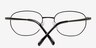 Braylin Black MetalEyeglass Frames from EyeBuyDirect, Closed View