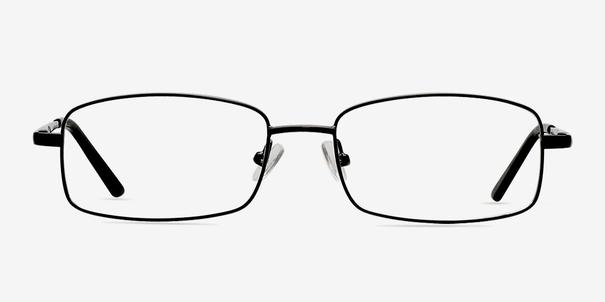 Brodie Rectangle Black Full Rim Eyeglasses Eyebuydirect