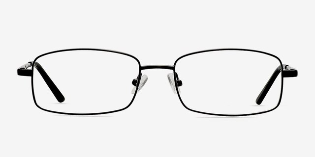 Brodie Black MetalEyeglass Frames from EyeBuyDirect, Front View