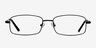 Brodie Black MetalEyeglass Frames from EyeBuyDirect, Front View