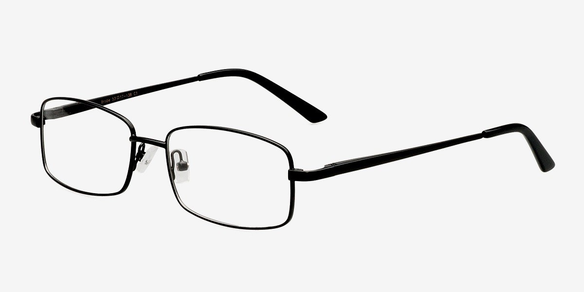 Brodie Rectangle Black Full Rim Eyeglasses Eyebuydirect