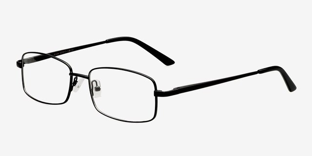 Brodie Black MetalEyeglass Frames from EyeBuyDirect, Angle View