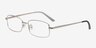 Brodie Silver MetalEyeglass Frames from EyeBuyDirect, Angle View