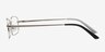 Brodie Silver MetalEyeglass Frames from EyeBuyDirect, Side View