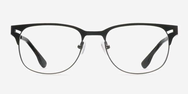 Merrion Black Metal Eyeglass Frames