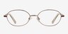 Fremont Brown MetalEyeglass Frames from EyeBuyDirect, Front View