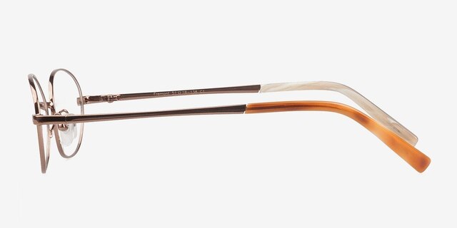 Fremont Brown MetalEyeglass Frames from EyeBuyDirect, Side View