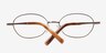 Fremont Brown MetalEyeglass Frames from EyeBuyDirect, Closed View