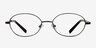 Fremont Black MetalEyeglass Frames from EyeBuyDirect, Front View