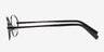 Fremont Black MetalEyeglass Frames from EyeBuyDirect, Side View