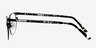 Amy Black MetalEyeglass Frames from EyeBuyDirect, Side View