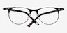 Amy Black MetalEyeglass Frames from EyeBuyDirect, Closed View